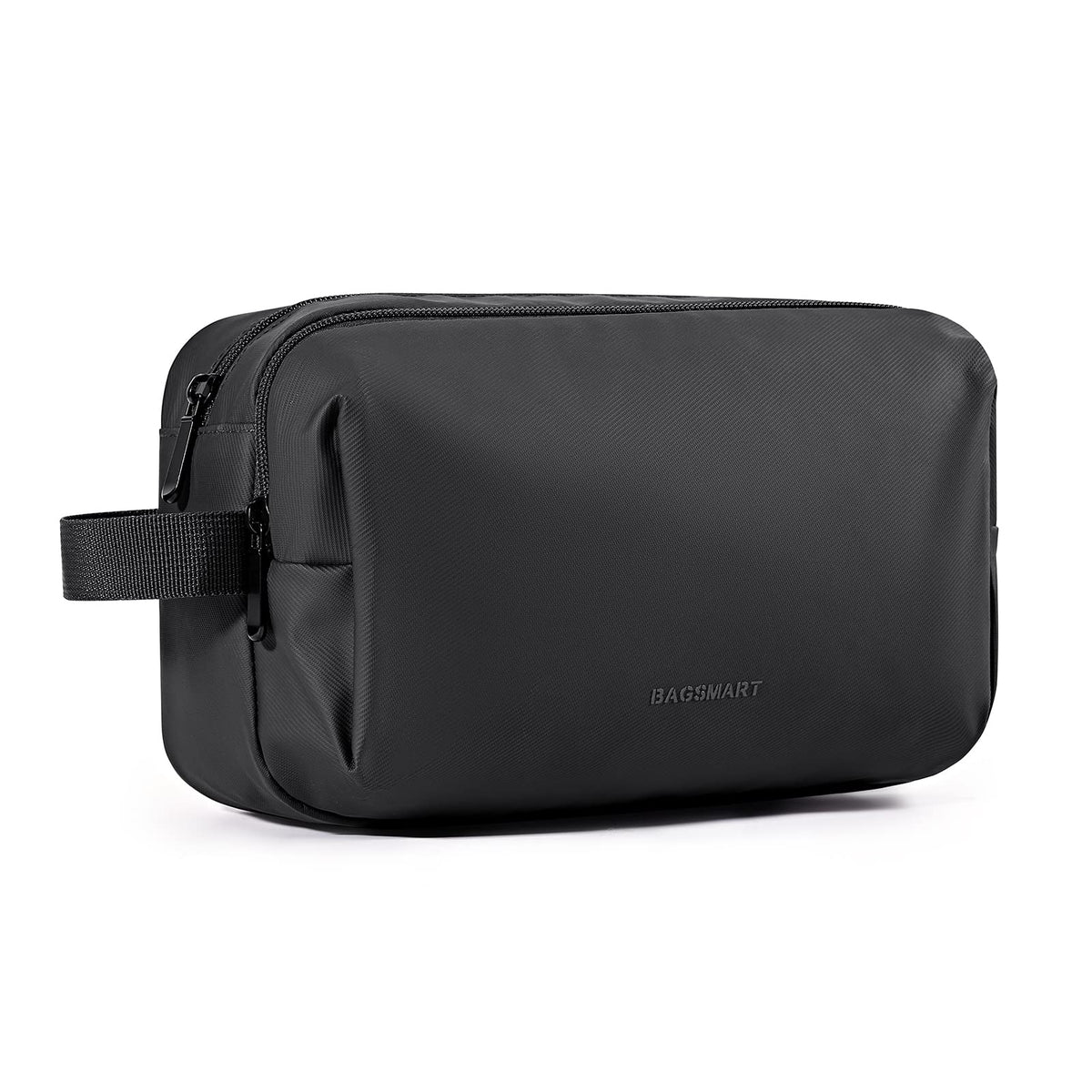 BAGSMART Toiletry Bag for Men, Travel Toiletry Organizer Dopp Kit Water-resistant Shaving Bag for Toiletries Accessories, Door Room Essentials,Black-basic Black-basic Medium U1
