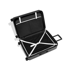 Sherpani Meridian Nesting Luggage Set, 2 Piece Rolling Luggage Set, Travel Durable Lightweight Luggage, Hardside Suitcase with Spinner Wheels, 22 Inch and 29 Inch (Black) Black 2-Piece Set (22” & 29”) U1