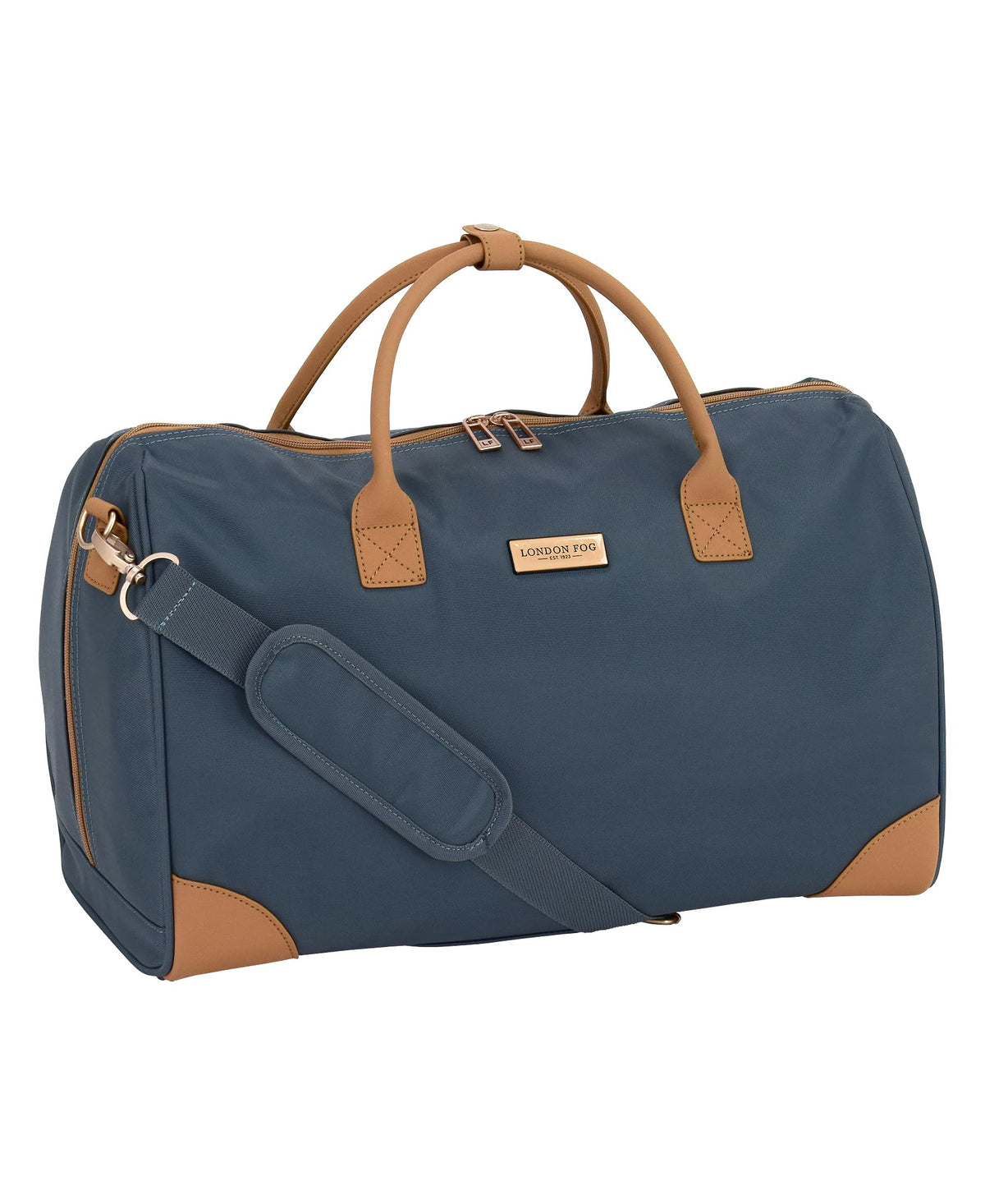 London Fog Regent Teal 20" Weekender Satchel, Turquoise Turquoise 20" U1