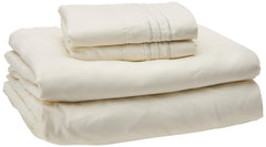 Queen Size Bed Sheets - Breathable Luxury Sheets with Full Elastic & Secure Corner Straps Built In - 1800 Supreme Collection Soft Deep Pocket Bedding, Sheet Set, EXTRA DEEP pocket - Queen, Ivory Ivory EXTRA DEEP pocket - Queen U1