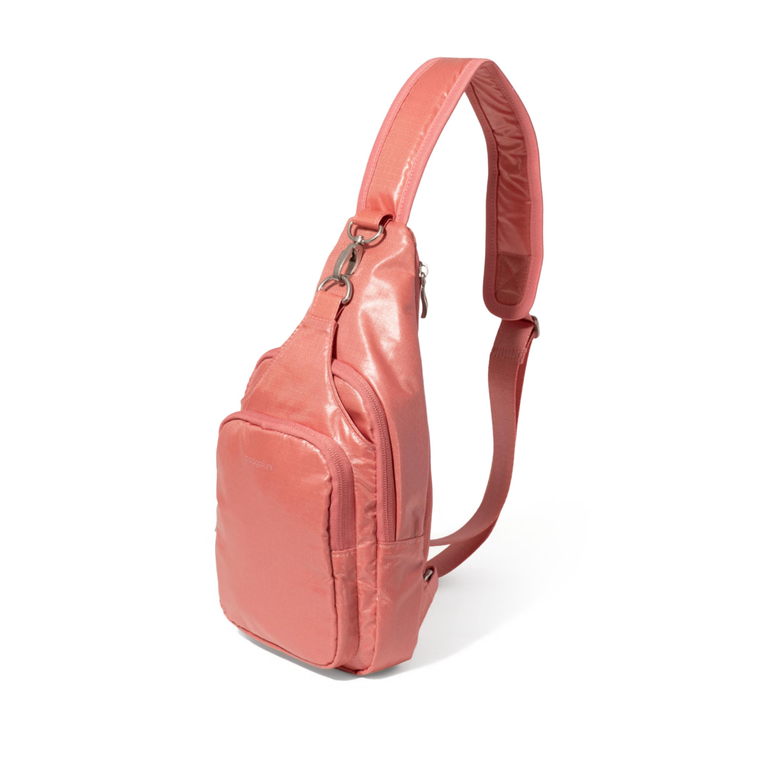 Baggallini Central Park Sling, Terracotta Gloss Ripstop Terracotta Gloss Ripstop One Size U1