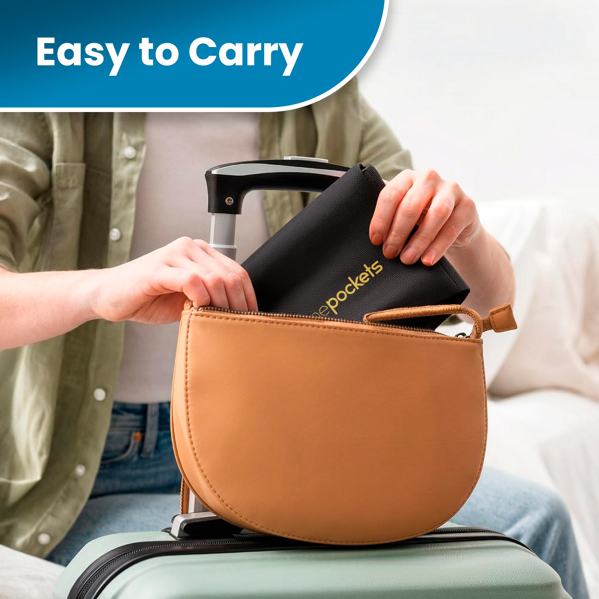 Airplane Pockets - Airplane Accessories - Plane Travel Essentials - Travel Organizer - Seat Storage Organizer - Air Travel Essentials - Seatback Organizer - International Travel Accessories Must Haves Black  U4