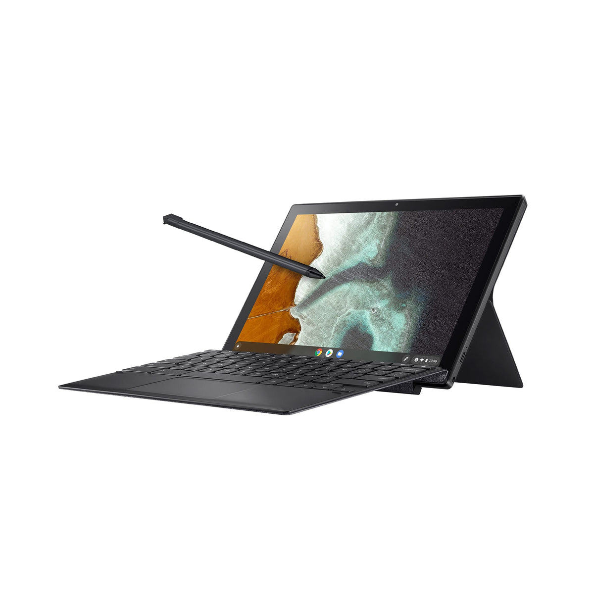ASUS Chromebook Detachable CM3, 10.5" Touchscreen WUXGA 16:10 Display, MediaTek 8183 Processor 64GB Storage, 4GB RAM, Garaged USI Stylus, Chrome OS, Aluminum, Mineral Gray, CM3000DVA-DS44T-S (Renewed) U1