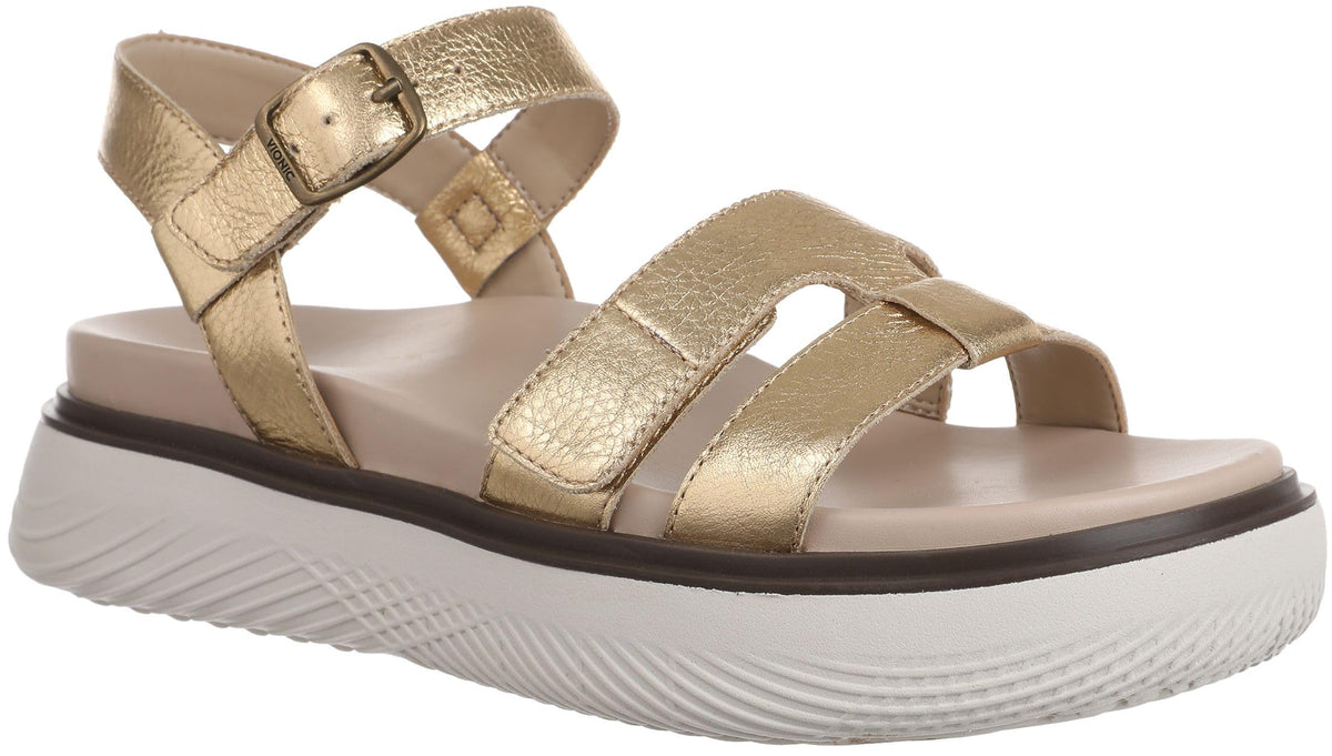 Vionic Womens Solana Slingback Sandals Gold Metallic 8.5 M Gold Metallic 8.5 U1
