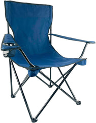 E-Z Living Folding Portable Outdoor Camping Chair[Large] (Navy Blue) Navy Blue Large U1