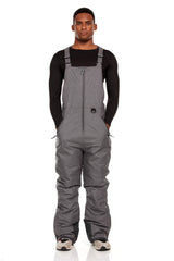 Arctic Quest Mens Insulated Snow and Ski Bib Overalls Snow Pants Snowboard Mens Overalls for Fishing, Hunting, Snowmobiling, Grey Heather, Medium Grey Heather Medium U1