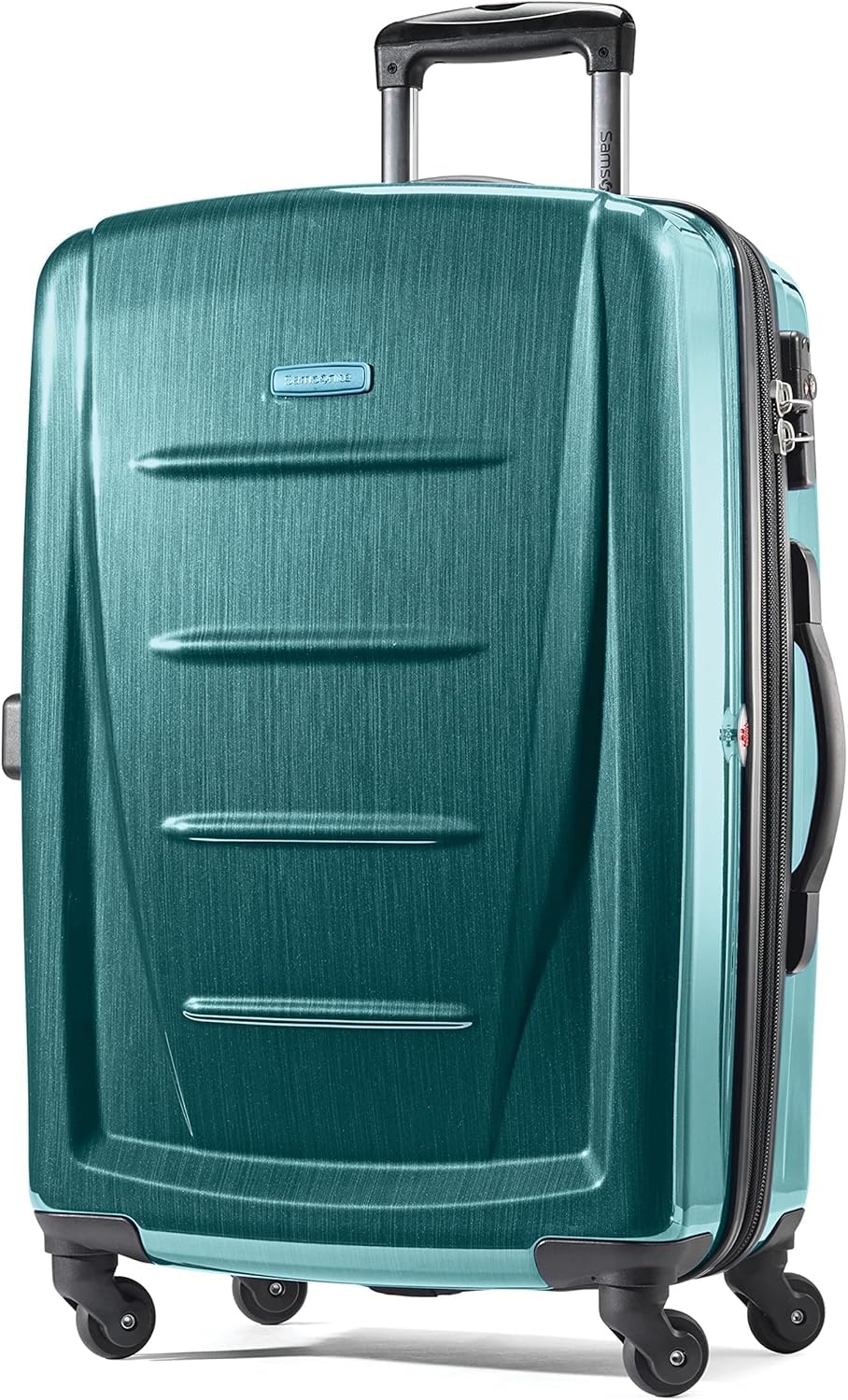 Samsonite Winfield 2 Hardside Expandable Luggage with Spinner Wheels, Checked-Large 28-Inch, Cactus Green Cactus Green Checked-Large Spinner U1