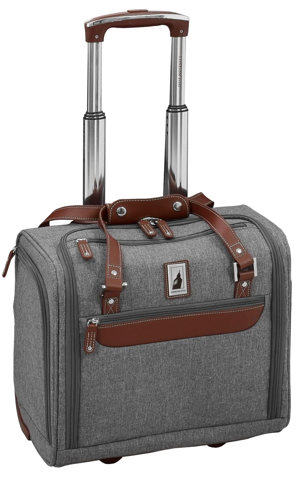 LONDON FOG Westminster 15" Under the Seat Bag Grey Grey 15" USB U2