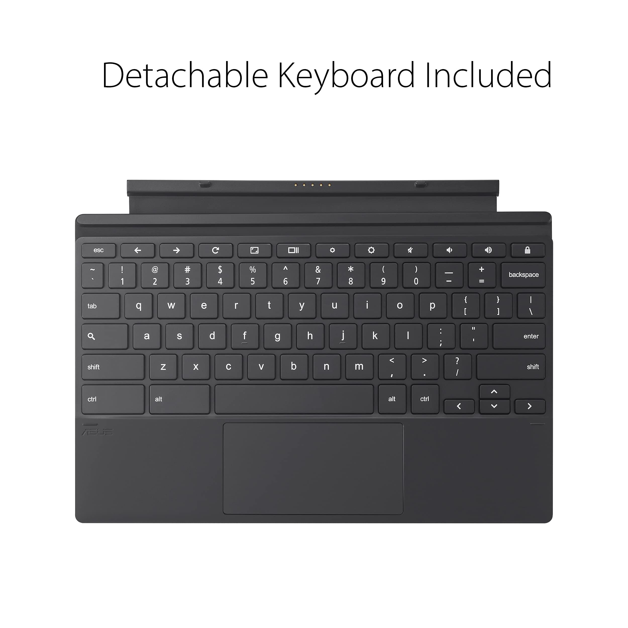 ASUS Chromebook Detachable CM3, 10.5" Touchscreen WUXGA 16:10 Display, MediaTek 8183 Processor 64GB Storage, 4GB RAM, Garaged USI Stylus, Chrome OS, Aluminum, Mineral Gray, CM3000DVA-DS44T-S (Renewed) U1