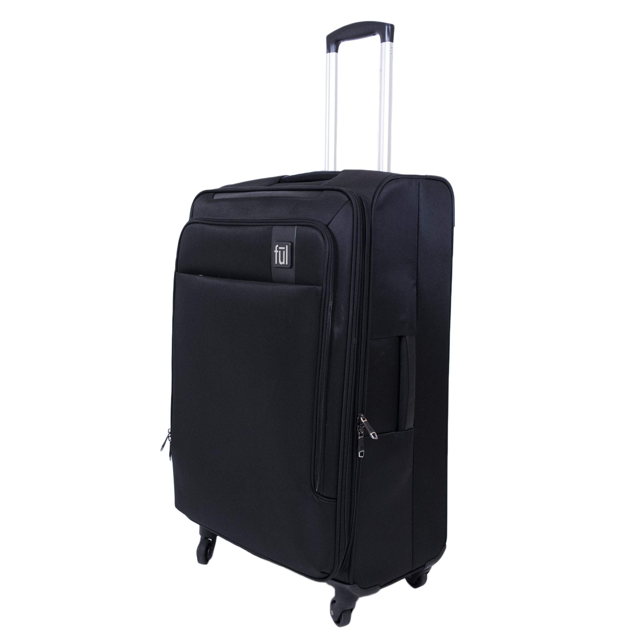 Concept One Ful Flemington Rolling Luggage, Black, 29 Inch Black Checked-Large 29-Inch U1