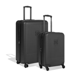 Sherpani Meridian Nesting Luggage Set, 2 Piece Rolling Luggage Set, Travel Durable Lightweight Luggage, Hardside Suitcase with Spinner Wheels, 22 Inch and 29 Inch (Black) Black 2-Piece Set (22” & 29”) U1