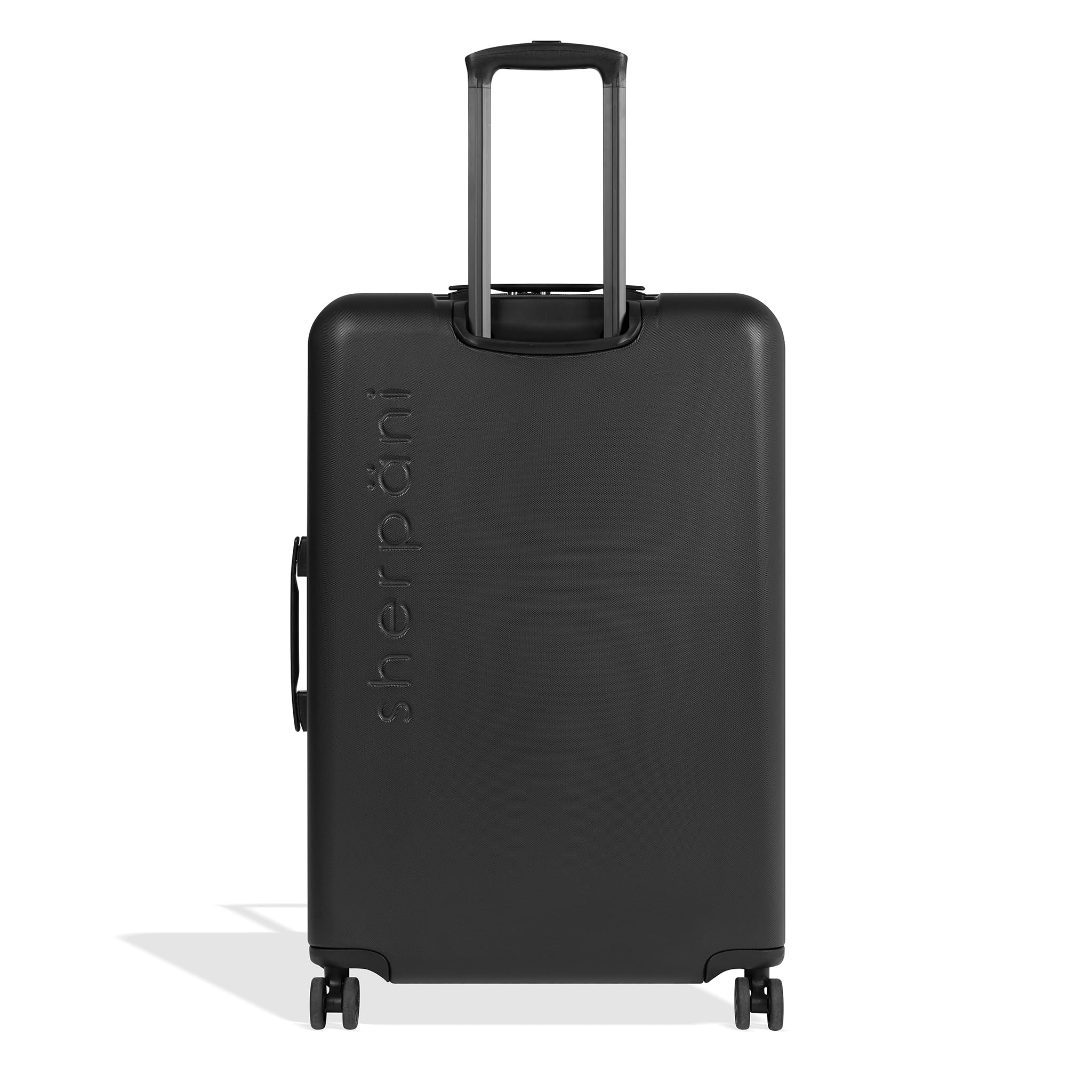 Sherpani Meridian Nesting Luggage Set, 2 Piece Rolling Luggage Set, Travel Durable Lightweight Luggage, Hardside Suitcase with Spinner Wheels, 22 Inch and 29 Inch (Black) Black 2-Piece Set (22” & 29”) U1