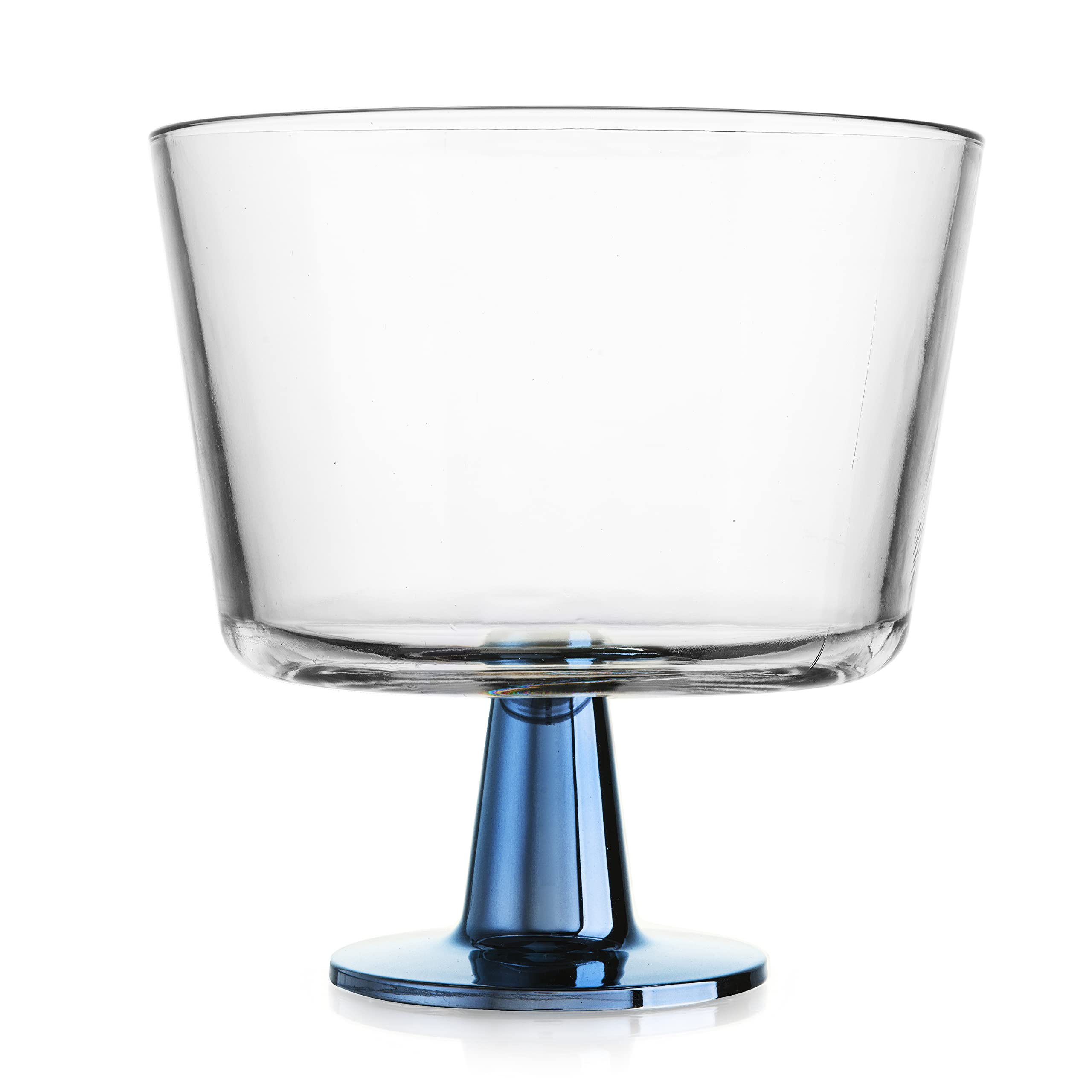 Elegant Home Glass Color Footed Trifle Fruit/Salad Bowl (Clear) U1
