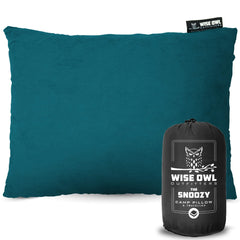 Wise Owl Outfitters Camping Pillow - Camping Essentials and Travel Pillow for Airplanes, Camping, and Travel - Memory Foam Washable Pillow - Small/Medium U1