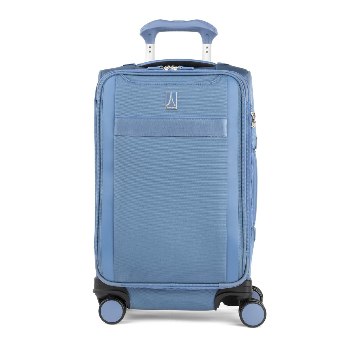 Travelpro VersaPack+ Lightweight Softside Expandable Carry on Luggage, 8 Spinner Suitcase, TSA Lock, Men and Women, Carry On 21-Inch, Elemental Blue Elemental Blue Carry On U1