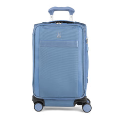 Travelpro VersaPack+ Lightweight Softside Expandable Carry on Luggage, 8 Spinner Suitcase, TSA Lock, Men and Women, Carry On 21-Inch, Elemental Blue Elemental Blue Carry On U1