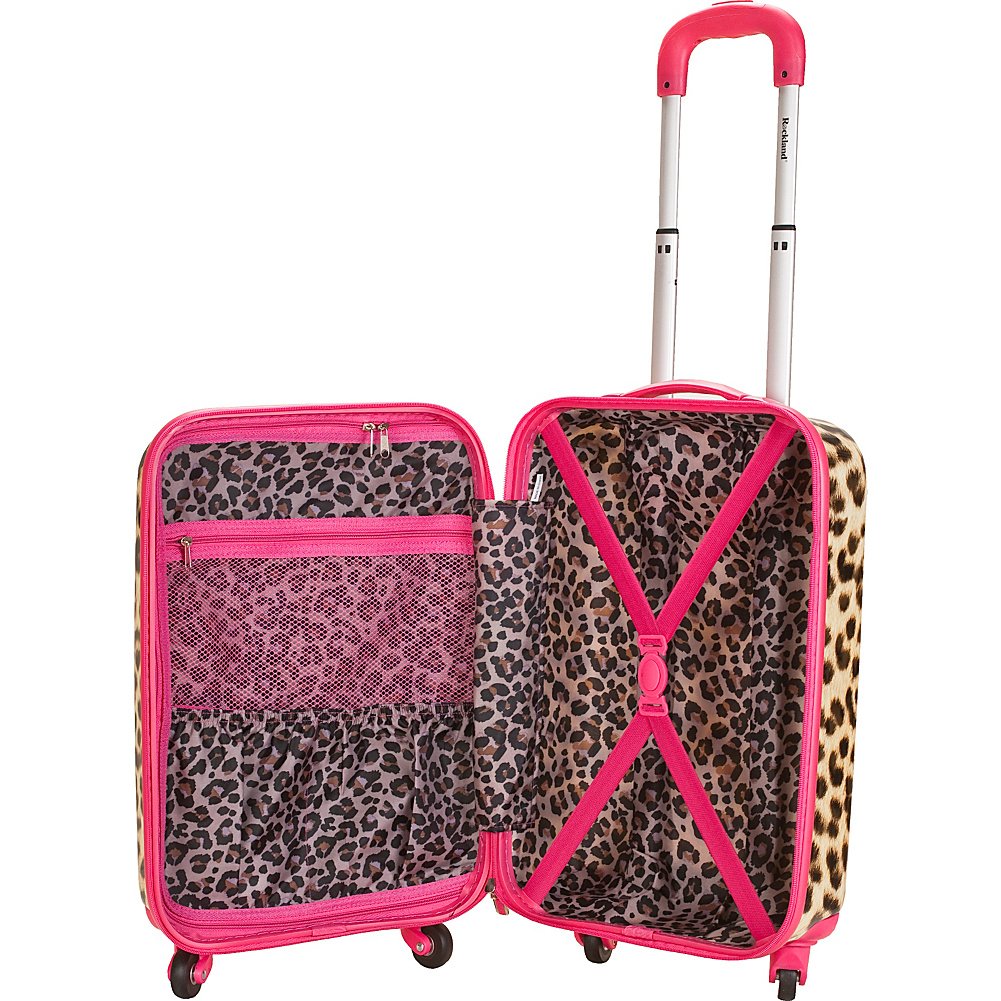 Rockland Safari Hardside Spinner Wheel Luggage, CAMO, Medium 24 in U1