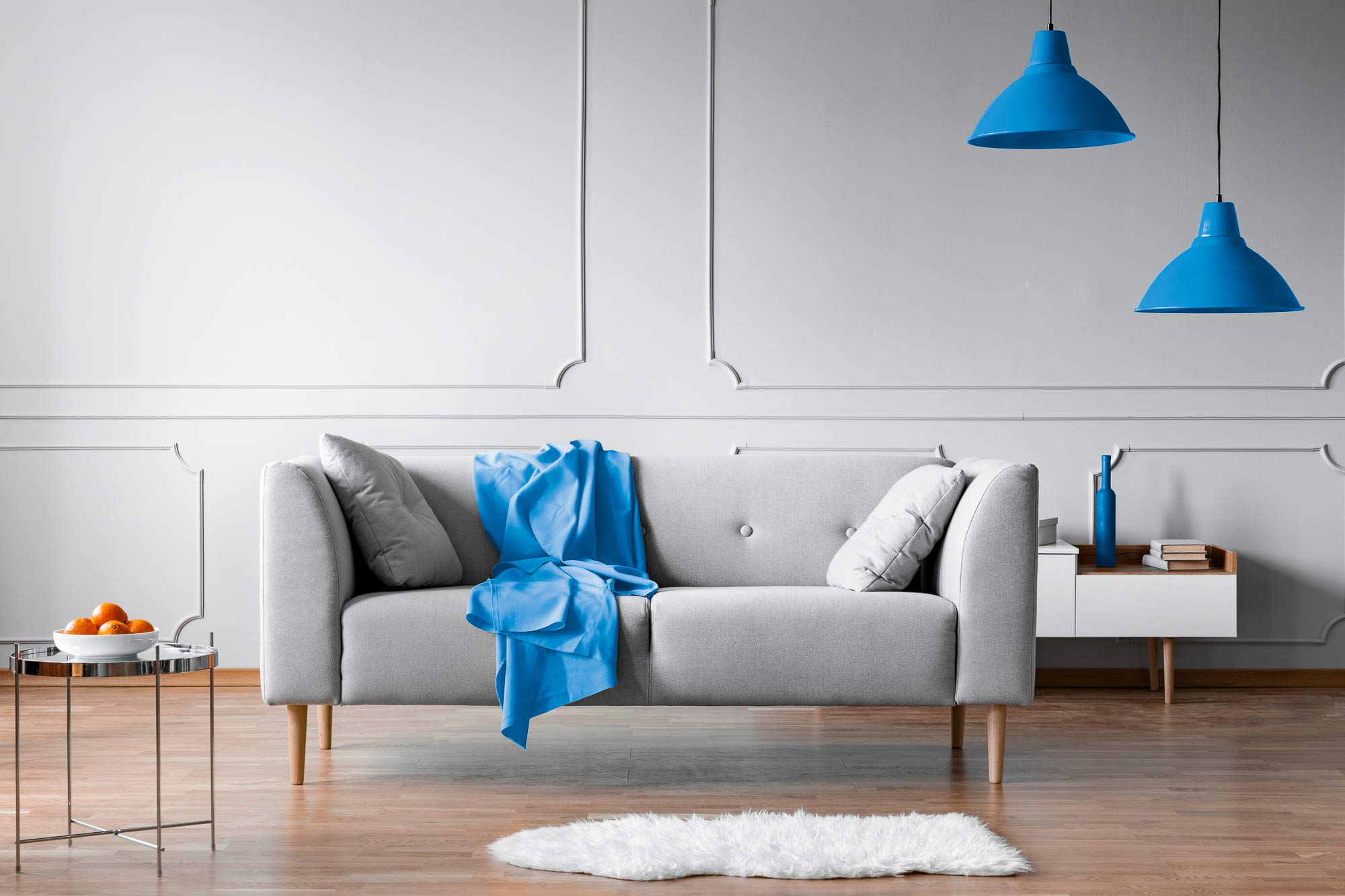 Basic+ Cozy 50 X 60 Fleece Throw Blanket -Baby Blue Baby Blue 50" x 60" U1