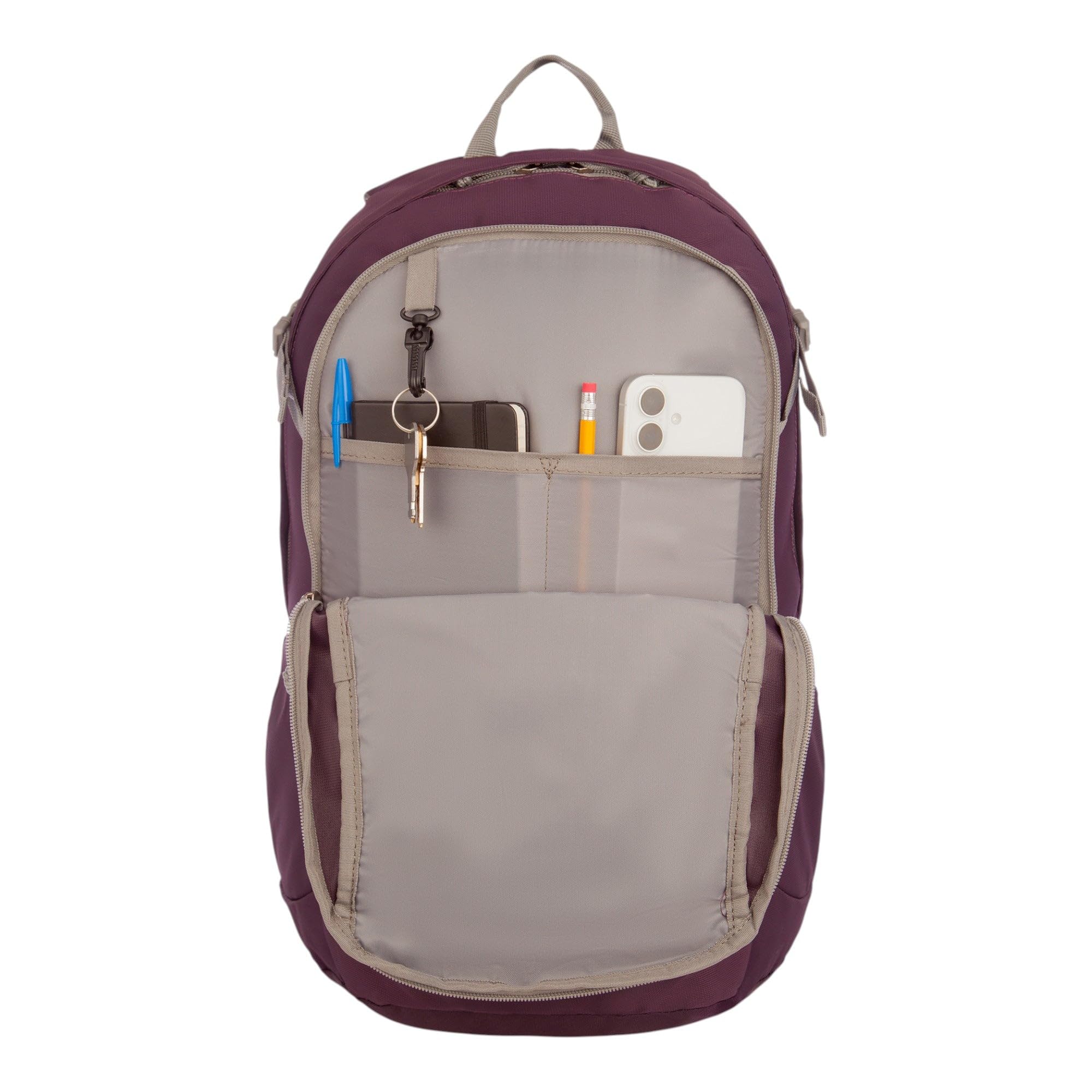 Eddie Bauer Montlake Backpack | Travel | Commuting | Laptop | Everyday Carry | 27L | Aubergine Aubergine 27L U1
