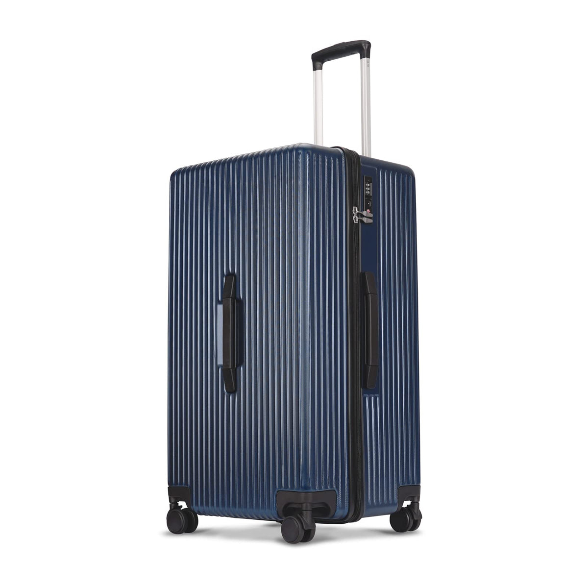 PRIMICIA GinzaTravel Trunk Luggage, 28 Inch Luggage with Spinner Wheels, Scratch resistant texture Lightweight PC material with TSA Lock（Family Travel Series ） (Dark Blue) Dark Blue 28inch-suitcase U1
