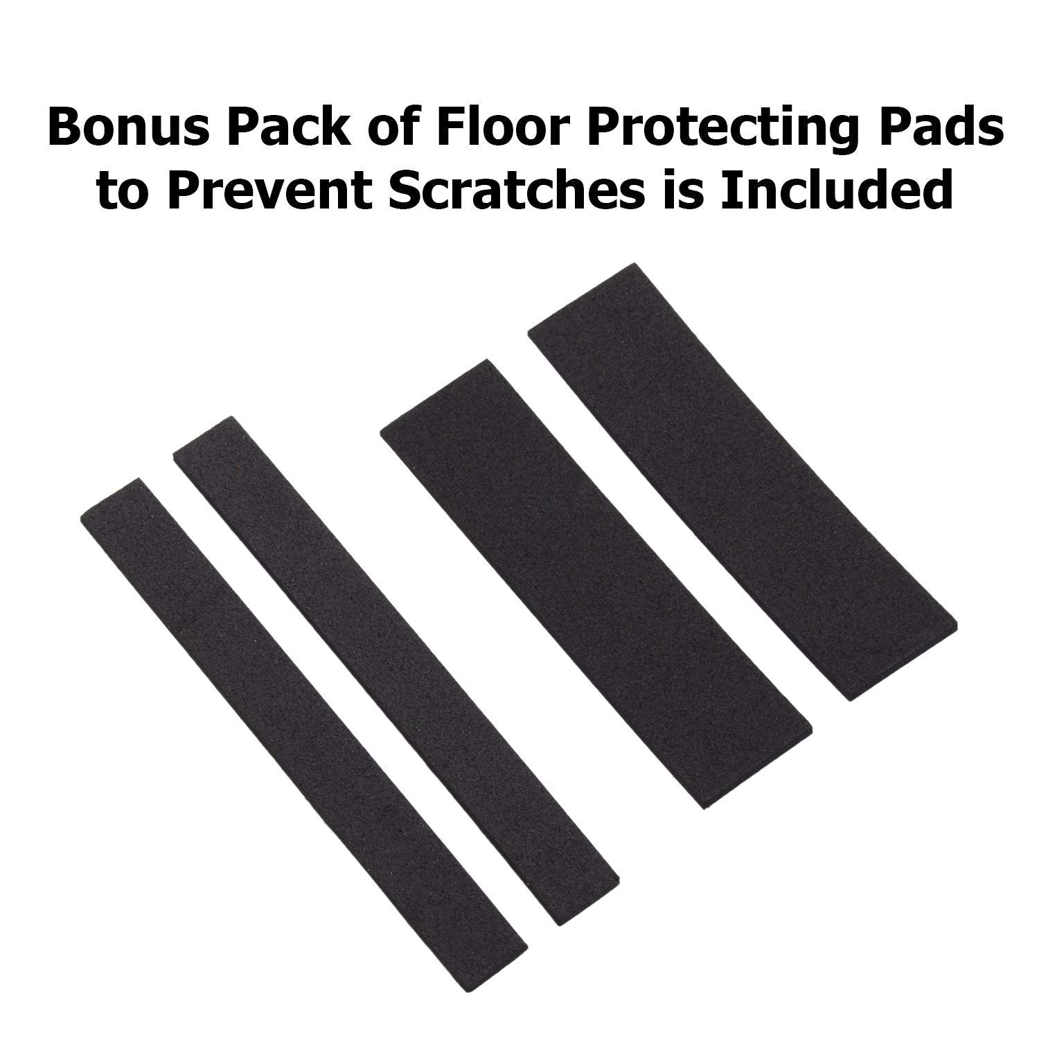 Arf Pets Wood Dog Stairs, 4 Levels Height Adjustment Wide Pet Steps, Foldable, White White  U1