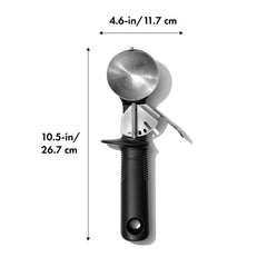OXO Good Grips Classic Ice Cream Scoop,Black Black Measures 4.25" L x 1.35" W x 10.5" H U1