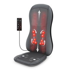 COMFIER Full Back Massager with Heat -2D/3D Shiatsu Massage Seat Cushion with 10 Massage Nodes, Massage Chair Pad, Rolling Kneading Massage Pads for Back U1