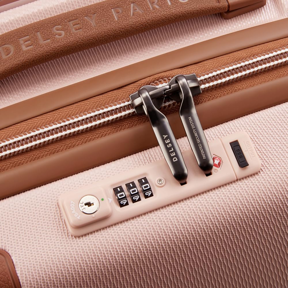 DELSEY PARIS Chatelet Air 2.0 Hardside Luggage with Spinner Wheels, Blush Pink, Carry on 20 Inch Blush Pink Carry-on 20 Inch U2