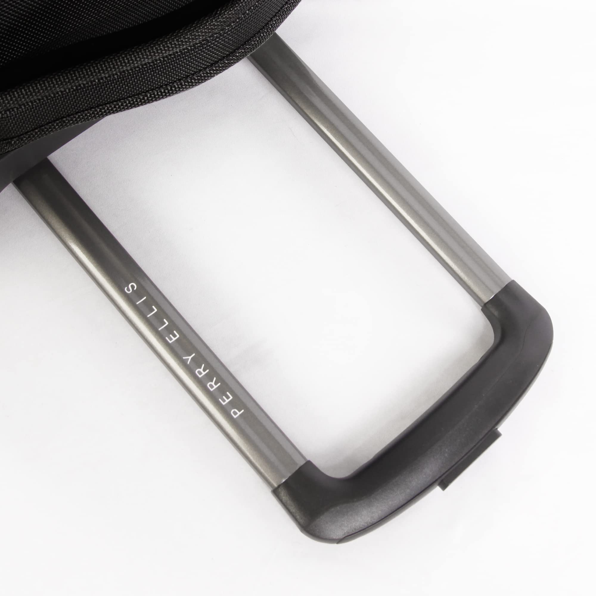 Perry Ellis Charleston Lightweight Spinner Carry-On Luggage, Black Black 13.5 x 10 x 22 inches U1