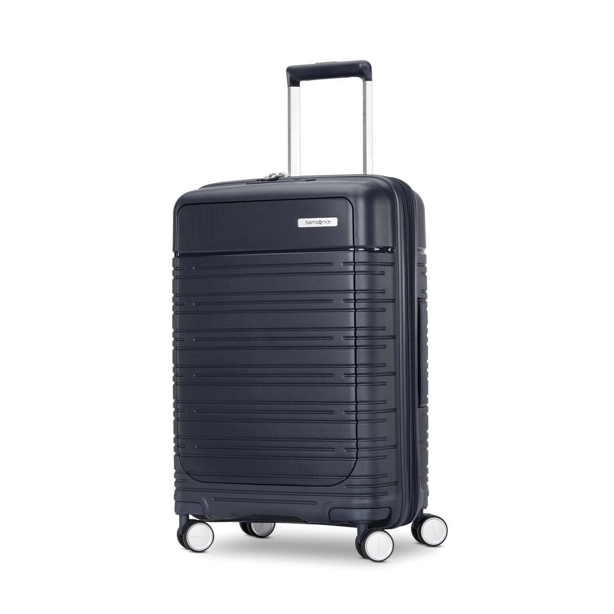 Samsonite Elevation Plus - Carry-On Hardside Luggage with QuickEntry™ Front Compartment - Scratch Resistant Polypropylene Shell, AirTag Holder, TSA Lock, Airline Approved - Midnight Blue Midnight Blue Carry-On PRO U1