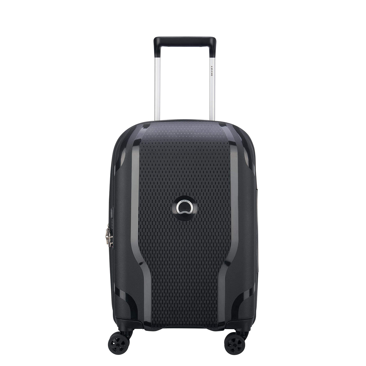 DELSEY PARIS Clavel Hardside Expandable Luggage with Spinner Wheels, Black, Carry-On 19 Inch Black Carry-On 19 Inch U1