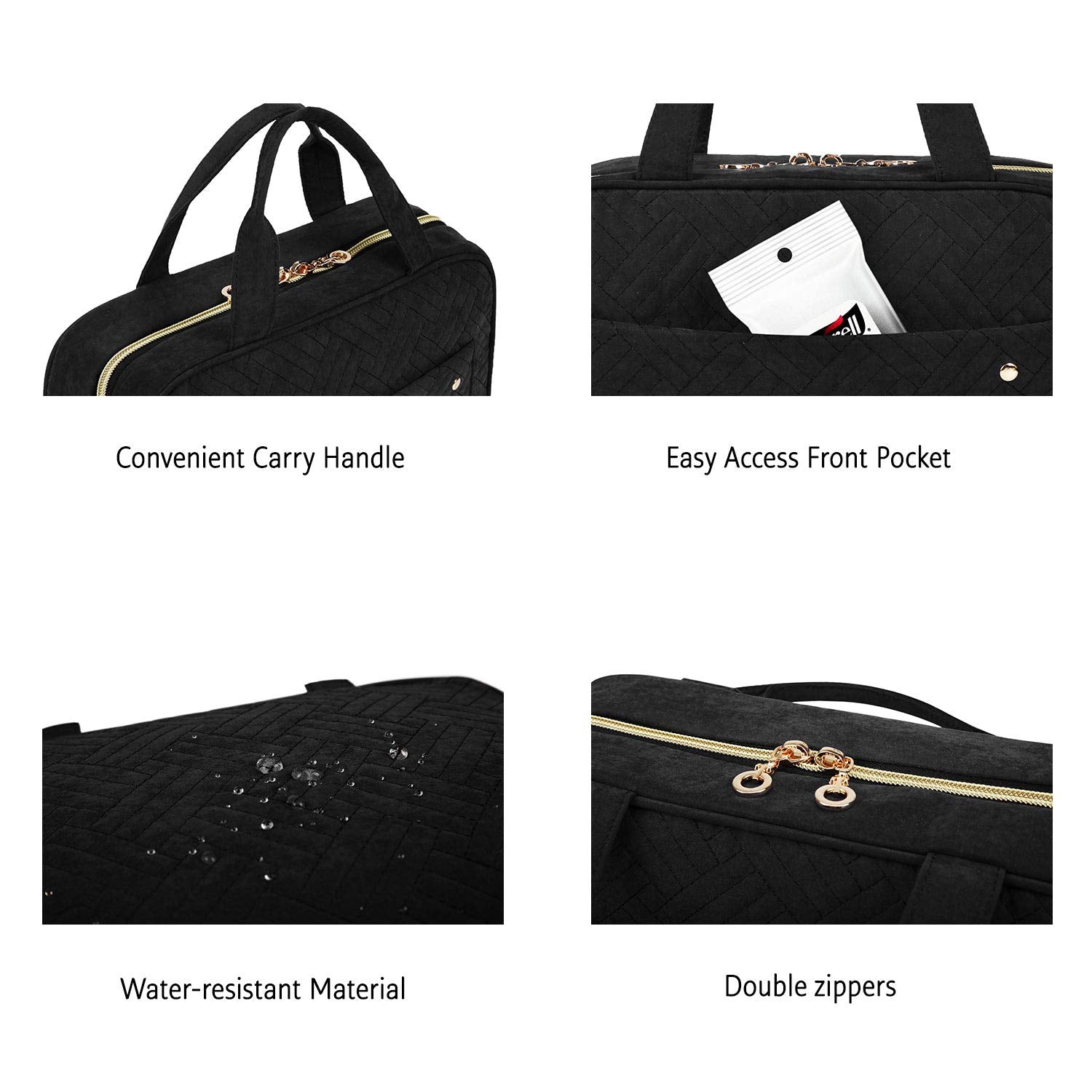 BAGSMART Toiletry Bag Travel Bag with hanging hook, Water-resistant Ma – Luggage Online Outlet