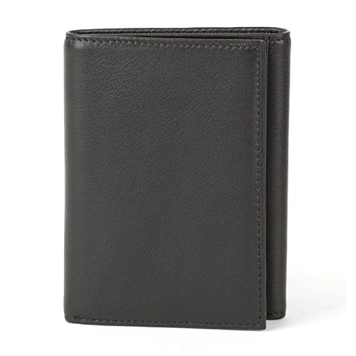 Bosca Nappa Vitello ID Trifold Wallet ( Black , One Size ) Black One Size U2