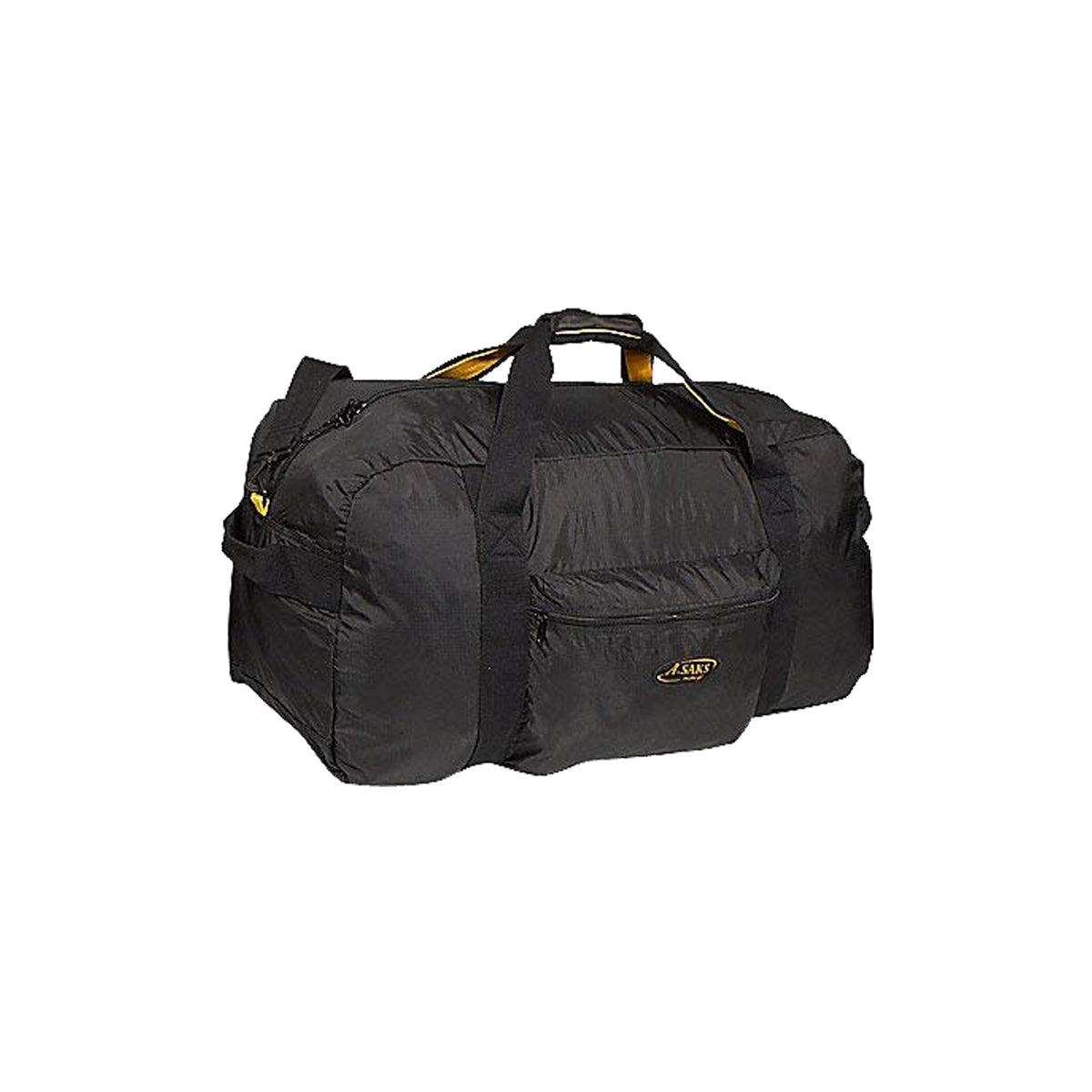 A.Saks 30” Lightweight Folding Duffel w/Pouch ( Black , One Size ) Black One Size U3