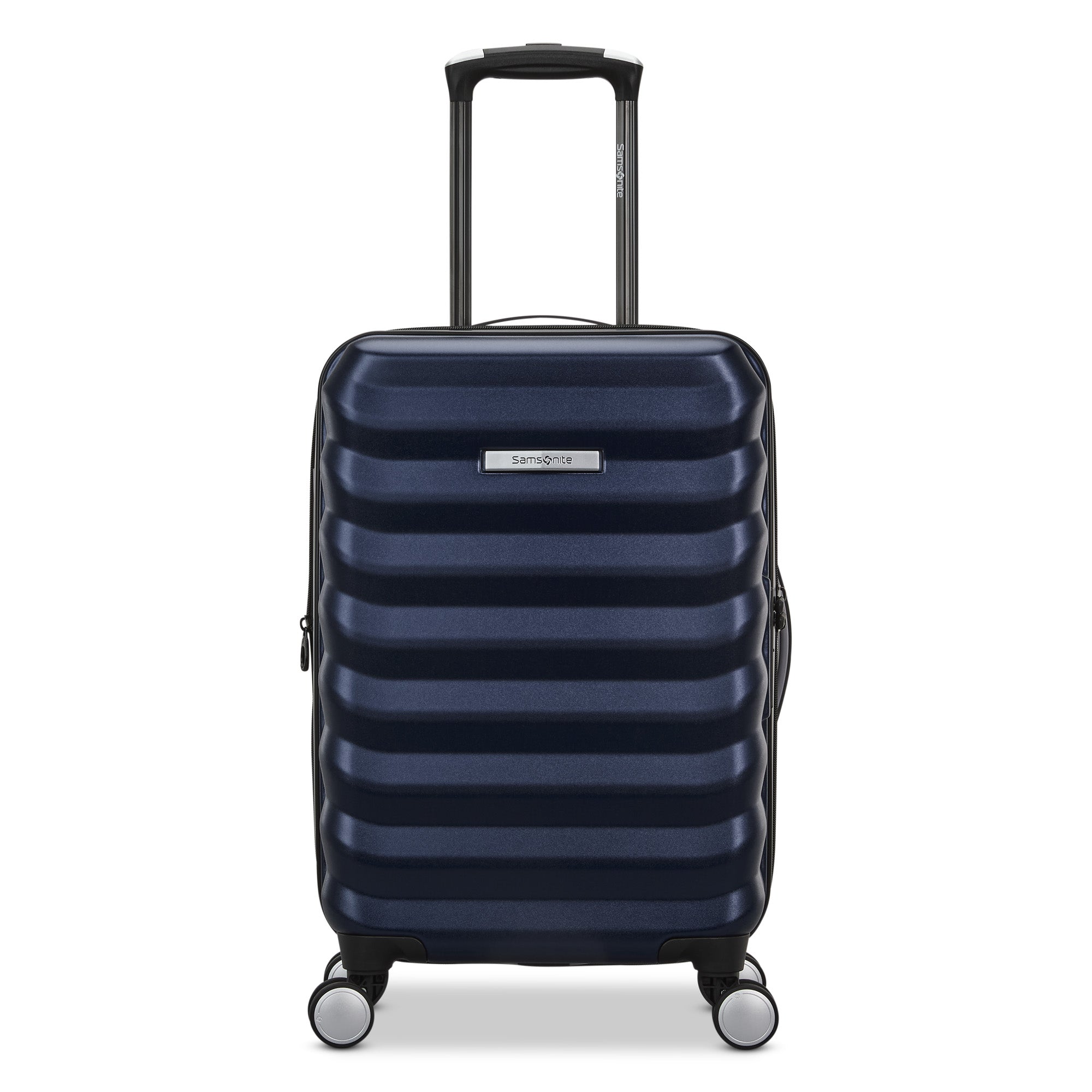Samsonite Hard-Sided 20-Inch Lightweight Carry On Expandable Element Suitcase: Durable, 360 Spinner Wheels, Adjustable Telescopic Handle, TSA-Approved Lock ( Navy , 20-Inch Carry-On ) Navy 20 Inch Carry On U1