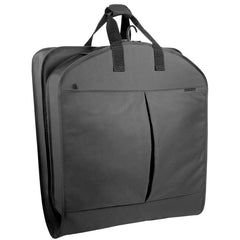 WallyBags® 45” Deluxe Extra Capacity Travel Garment Bag with two accessory ( Black , 45-inch ) Black 45 Inch U3