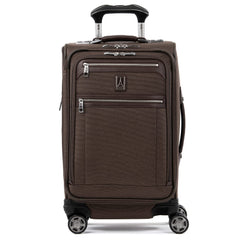 Travelpro Platinum Elite Softside Expandable Checked Luggage, 8 Wheel Spinner Large Suitcase, TSA Lock, Men and Women ( Rich Espresso Brown , Carry-On 21-Inch ) Rich Espresso Brown Carry On 21 Inch U2