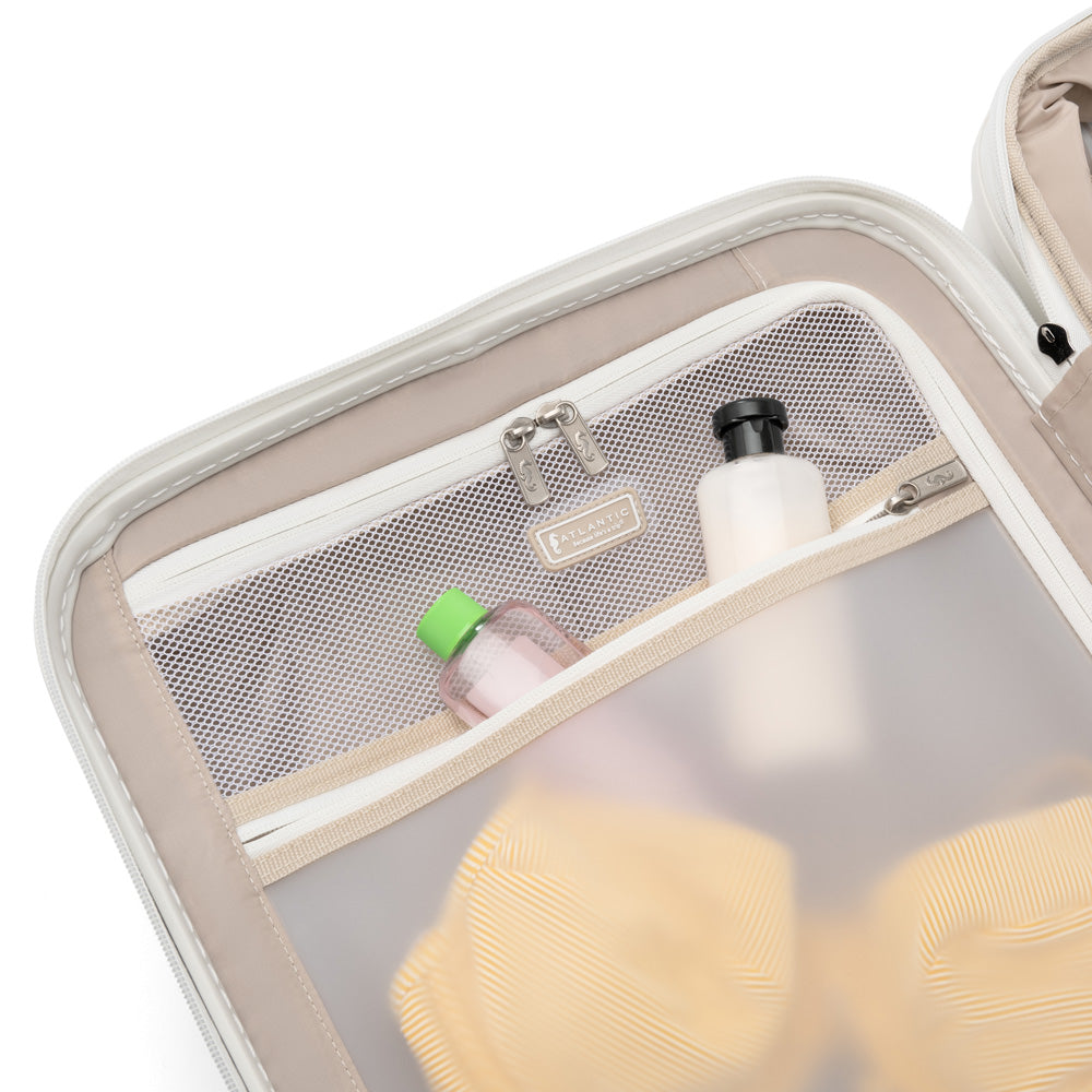 Atlantic Luggage Carry-on Expandable, Hardside Spinner ( Shell White , Carry On 21 Inch ) Shell White Carry On 21 Inch U1