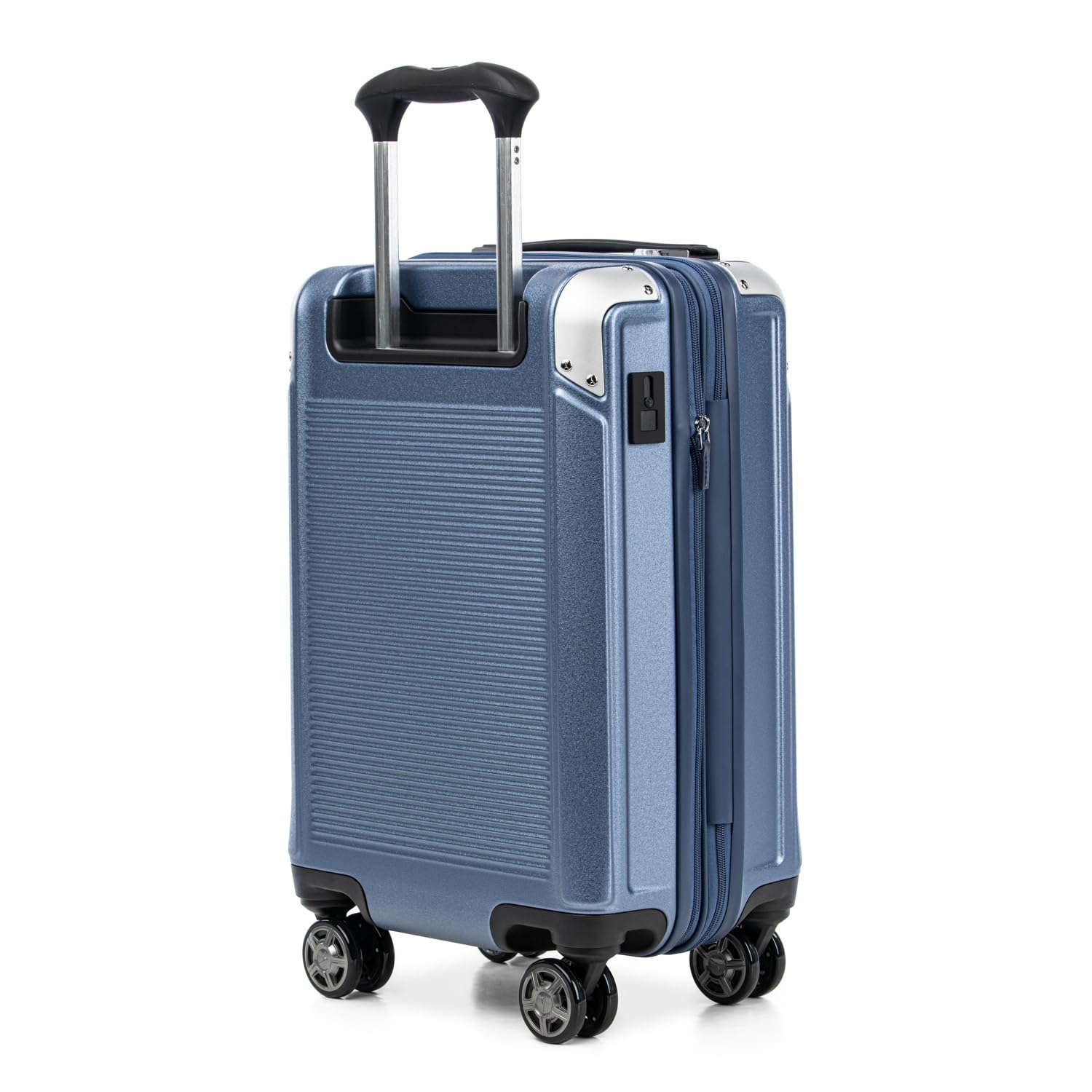 Travelpro Platinum Elite Hardside Expandable Spinner Wheel Luggage TSA Lock Hard Shell Polycarbonate Suitcase ( Dark Sky Blue , Compact Carry-On 20-Inch ) Dark Sky Blue Compact Carry On 20 Inch U2
