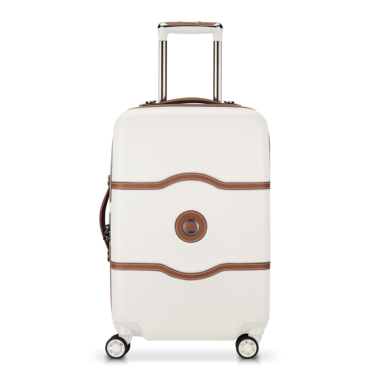 DELSEY Paris Chatelet Hardside Luggage with Spinner Wheels Champagne White Carry On 21 Inch U2