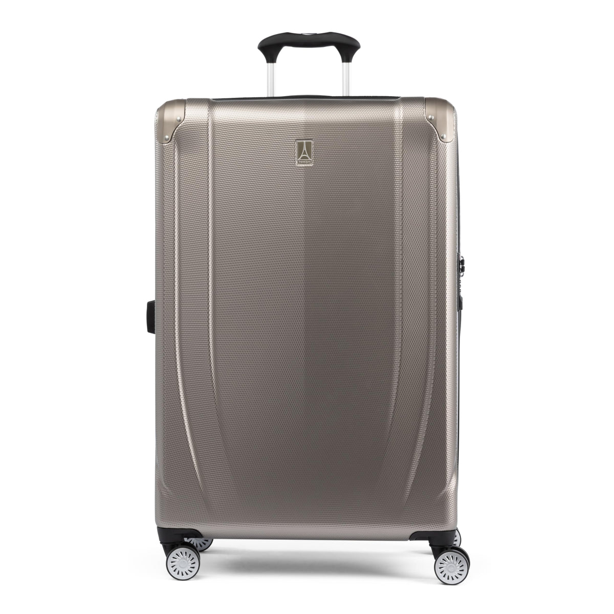 Travelpro Pathways 3 Hardside Expandable Luggage, 8 Spinner Wheels, Lightweight Hard Shell Suitcase ( Champagne , Checked Large 28 Inch ) Champagne Checked Large 28 Inch U16