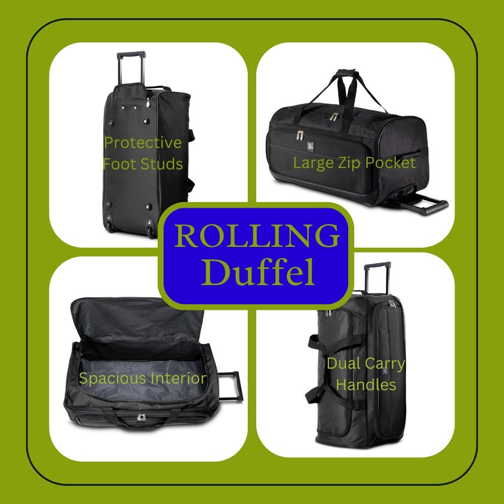 Skyway Luggage Seville Softside 5-Piece Travel Luggage Weather & Abrasion Resistant, Expandable with Spinner Wheels ( Black , 5-Piece Set ) Black 5 Piece Set U1