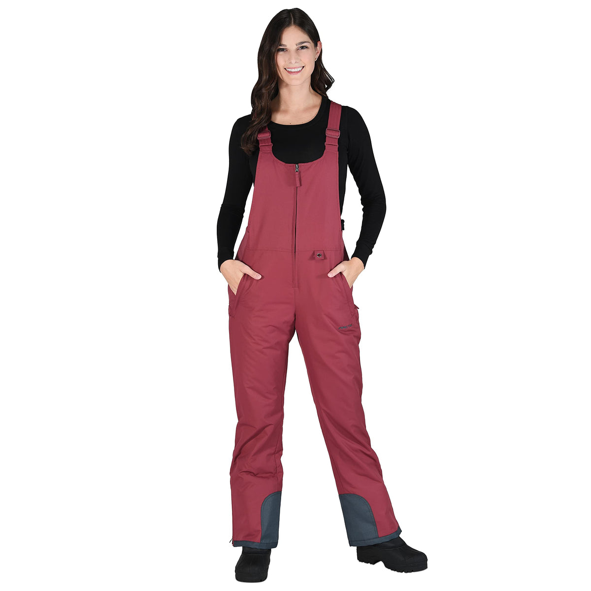 Arctix Women's Essential Bib Overall Regular 31 ( Crimson , Small Short ) Crimson Small Short U2