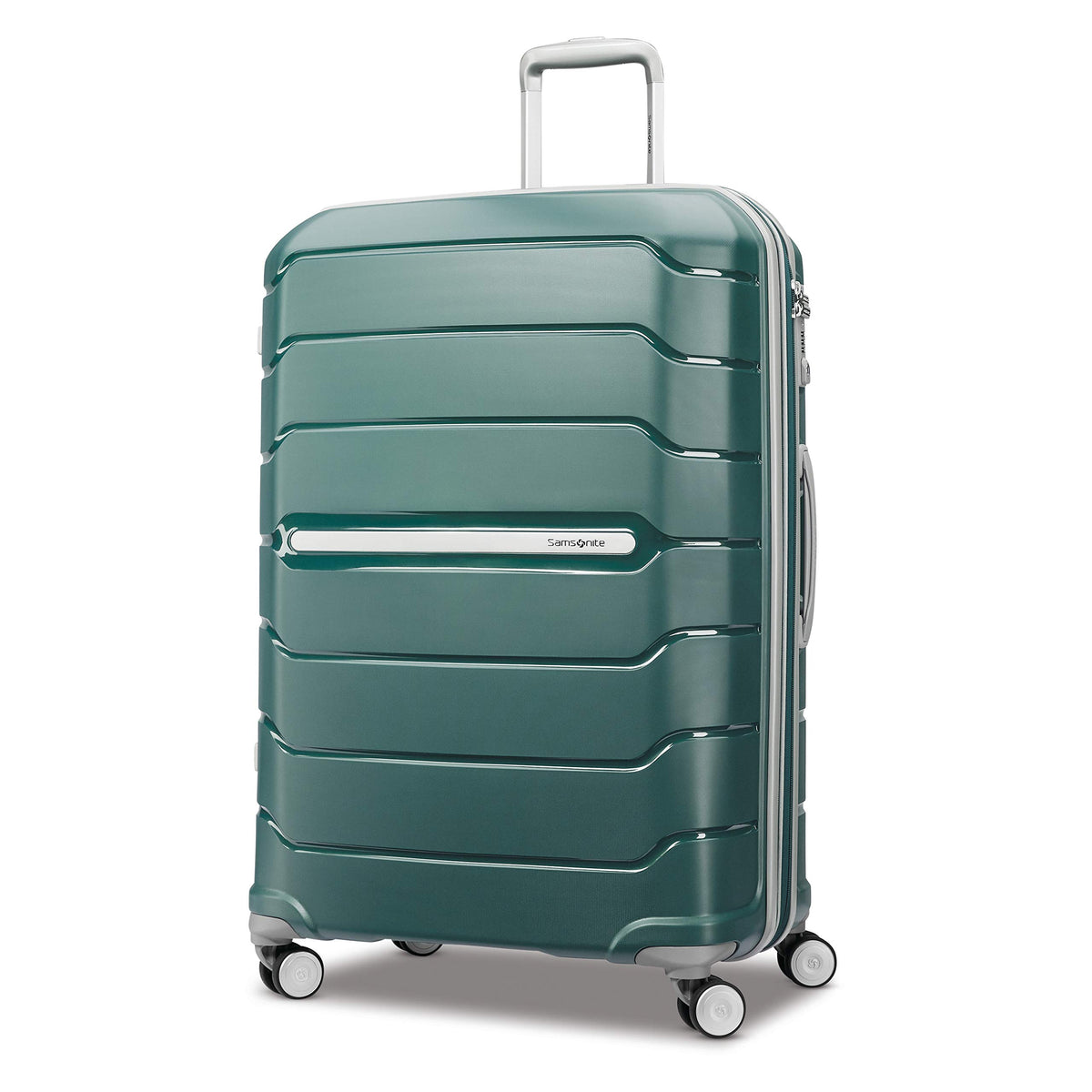 Samsonite Freeform Hardside Expandable with Double Spinner Wheels ( Sage Green , Checked-Large 28-Inch ) Sage Green Checked Large 28 Inch U1