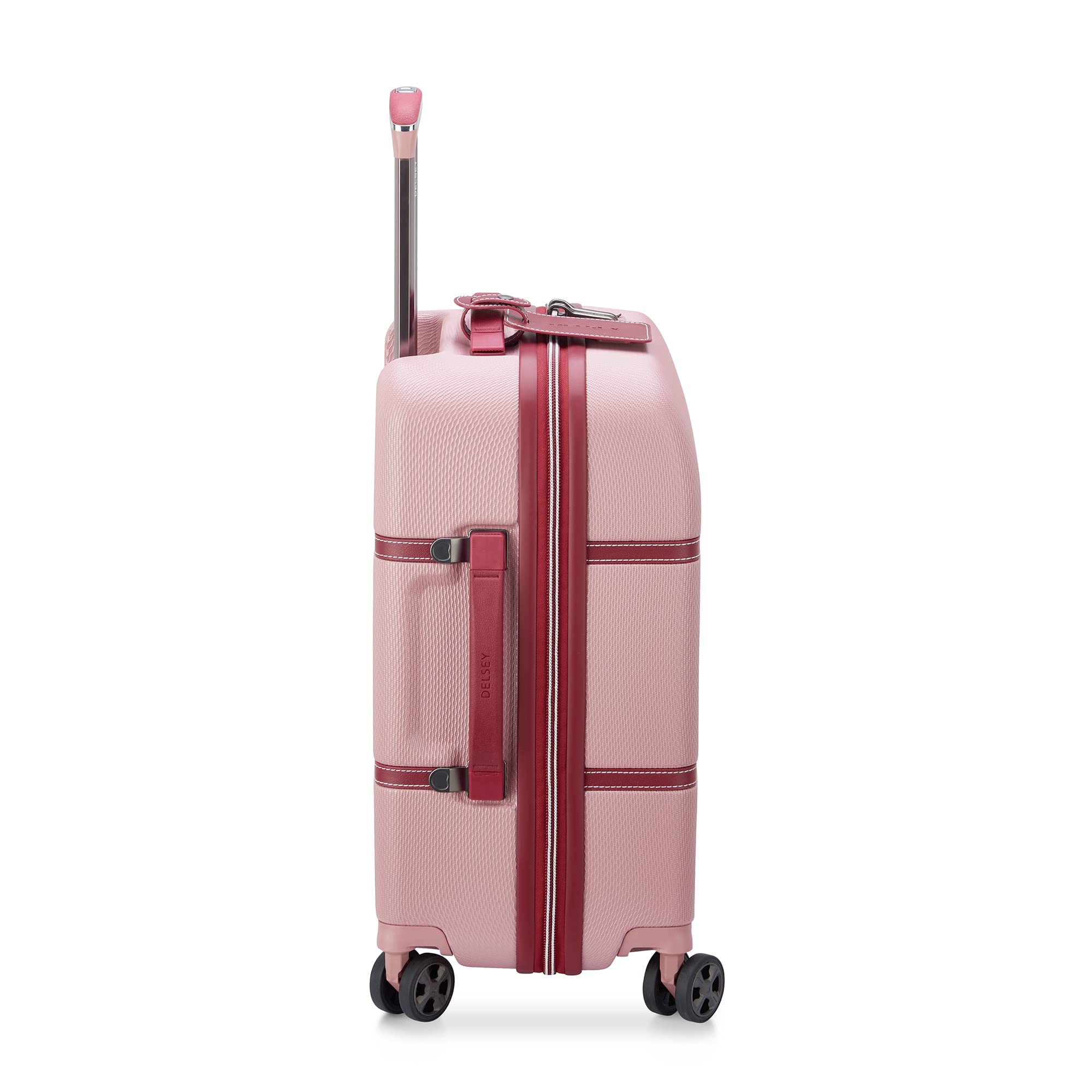 DELSEY Paris Chatelet Air 2.0 Hardside Luggage with Spinner Wheels Pink Carry On 19 Inch U3