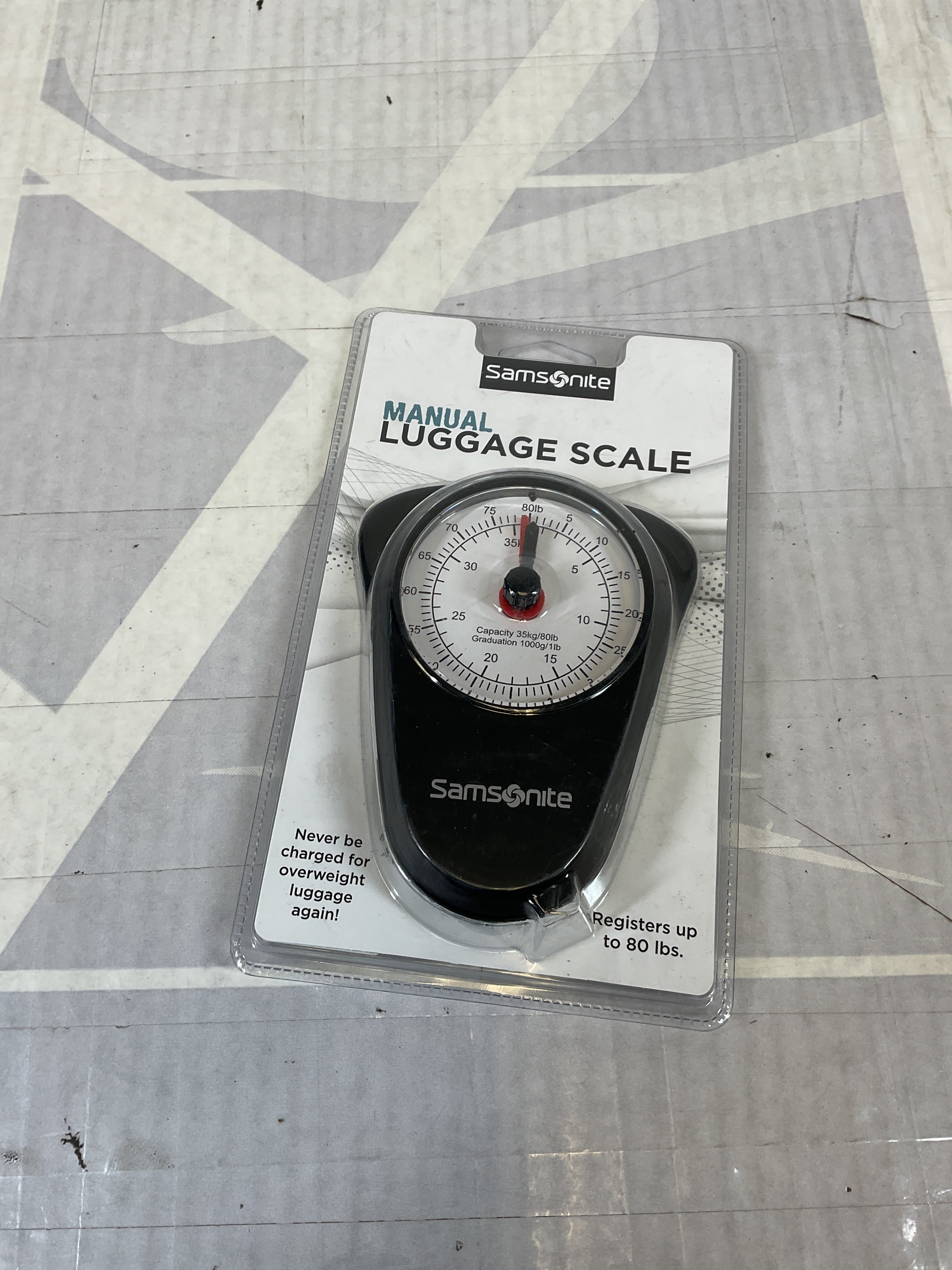 Samsonite Manual Luggage Scale, Black, One Size Black One Size U1