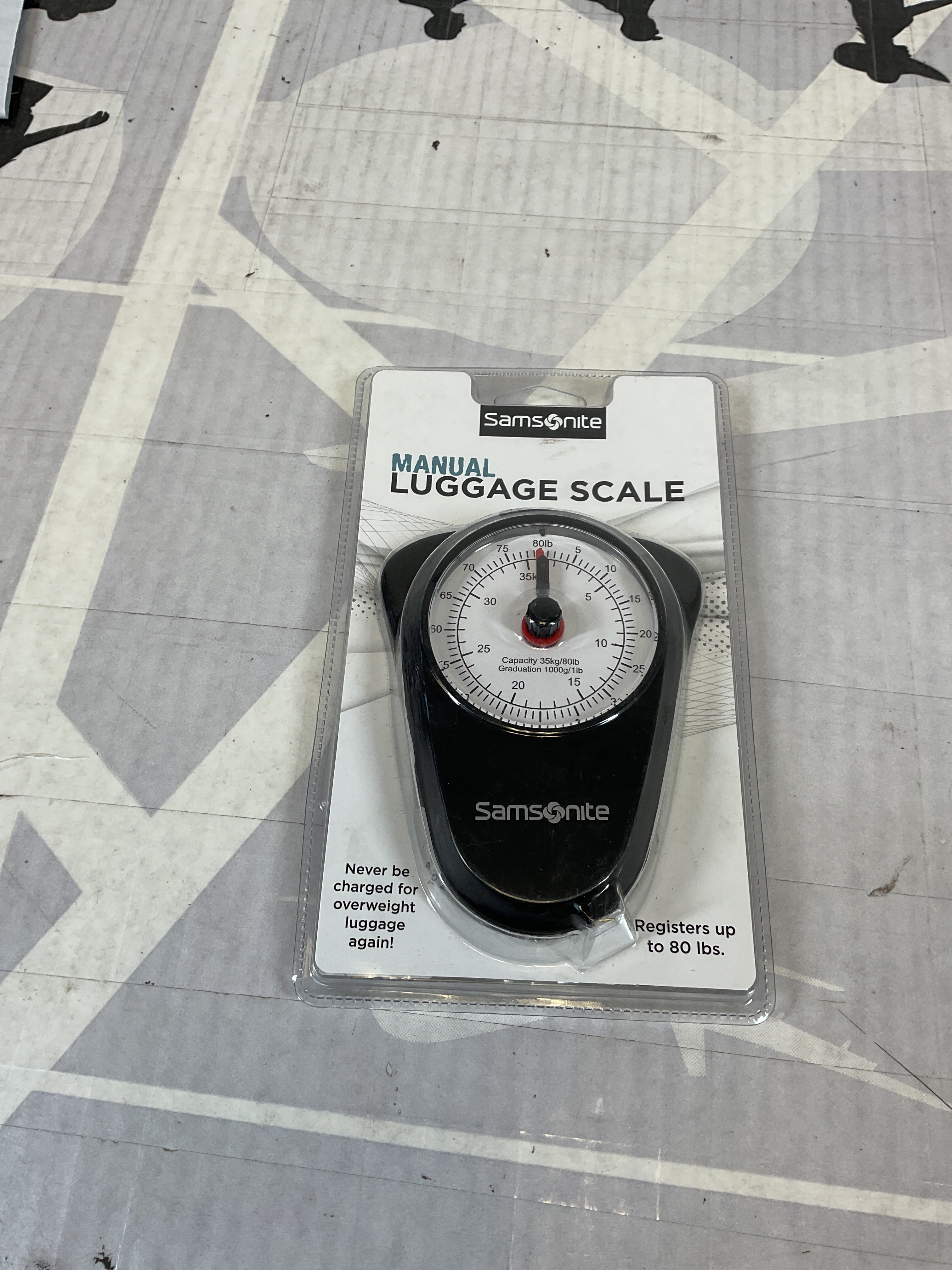 Samsonite Manual Luggage Scale, Black, One Size Black One Size U2
