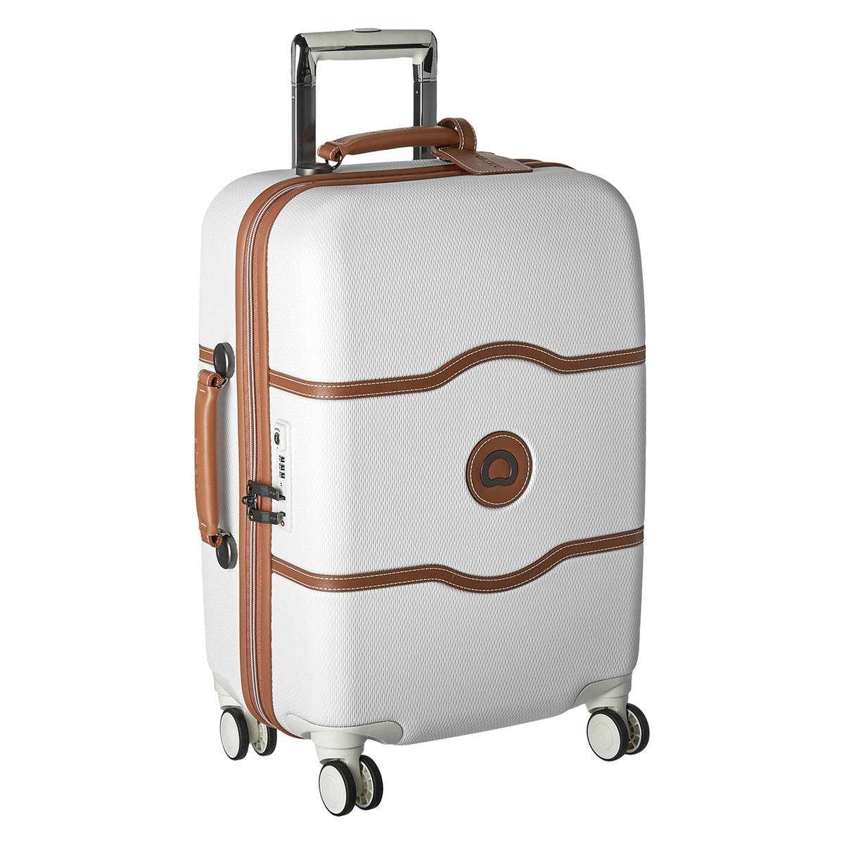 DELSEY Paris Chatelet Air 2.0 Hardside Luggage with Spinner Wheels ( Champagne White , Carry-on 21 Inch, with Brake ) Champagne White Carry On 21 Inch With Brake U22