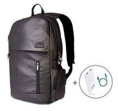 Genius Pack Intelligent Travel Backpack ( Jet Black , One Size ) Jet Black One Size U1