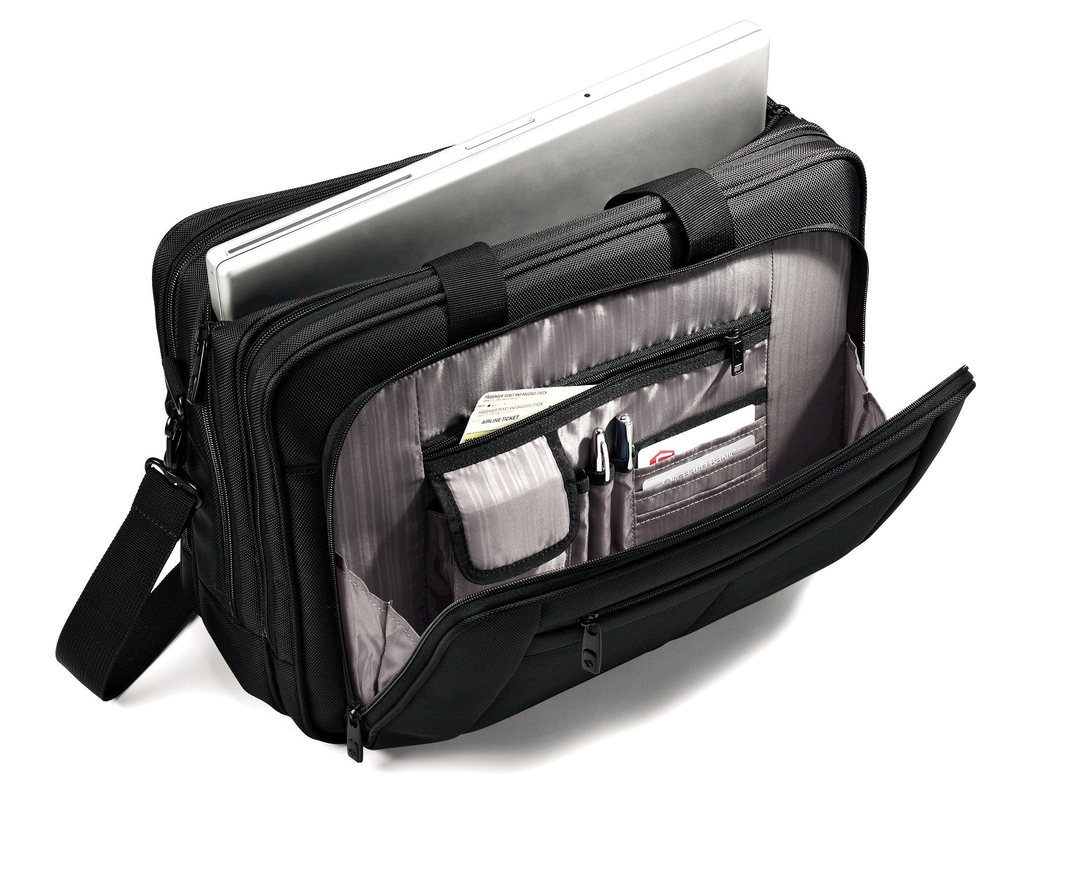Samsonite Classic Business 3 Gusset Business Case ( Black , One size ) Black One Size U1